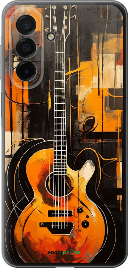 Силіконовий чехол Чохол для телефону Помаранчева гітара для Samsung Galaxy A26 - 5934u-3881 изображение 