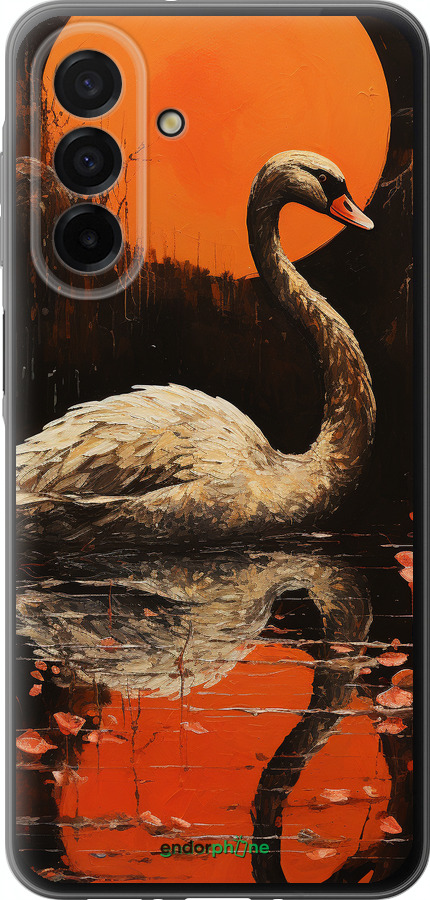 Силіконовий чехол Лебідь для Samsung Galaxy A26 - 5964u-3881 изображение 