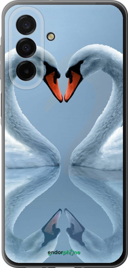 Силиконовый чехол Лебеди для Samsung Galaxy A26 - 6007u-3881 изображение 