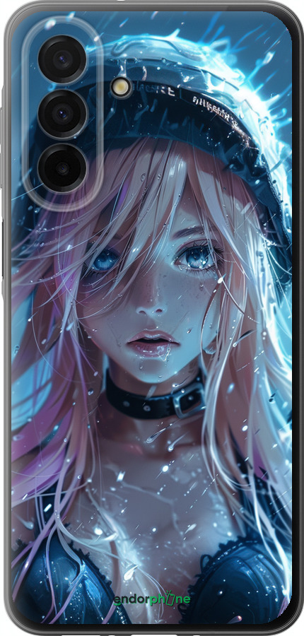 Силіконовий чехол Аніме-діва під дощем для Samsung Galaxy A26 - 6120u-3881 изображение 