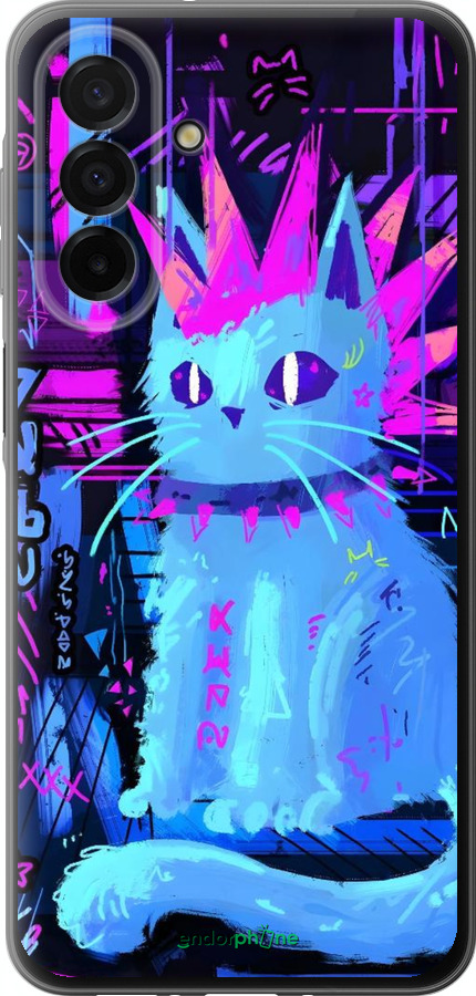 Силиконовый чехол Кот панк для Samsung Galaxy A26 - 6311u-3881 изображение 
