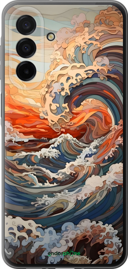 Силиконовый чехол Арт волны для Samsung Galaxy A26 - 6324u-3881 изображение 