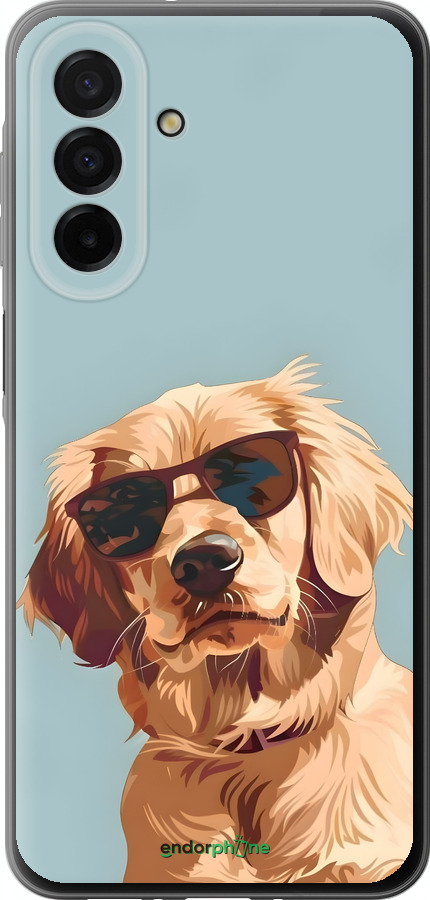 Силиконовый чехол Пес в очках для Samsung Galaxy A26 - 6381u-3881 изображение 