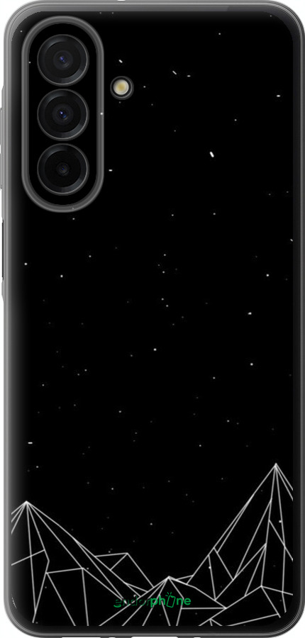 Силиконовый чехол Черно белые абстрактные горы для Samsung Galaxy A26 - 6437u-3881 изображение 