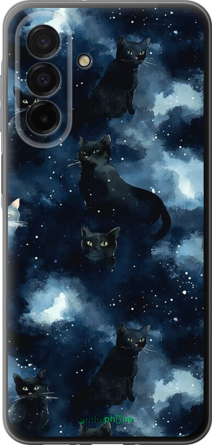 Силиконовый чехол Изображение Кошек с тёмной акварелью для Samsung Galaxy A26 - 6521u-3881 изображение 
