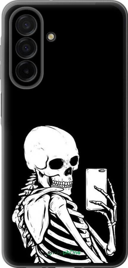 Силиконовый чехол Скелет делает Selfie для Samsung Galaxy A26 - 6535u-3881 изображение 