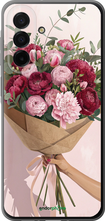 Силіконовий чехол Півонії 1 для Samsung Galaxy A26 - 6705u-3881 изображение 