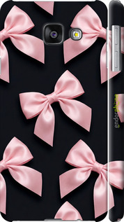 3D пластиковий матовий чехол Coquette Ribbons Dark Coquette для Samsung Galaxy A3 (2016) A310F - 6767m-159 изображение 