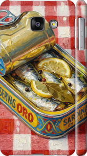 3D пластиковый матовый чехол Vintage Sardine Tin Phone для Samsung Galaxy A3 (2016) A310F - 6772m-159 изображение 
