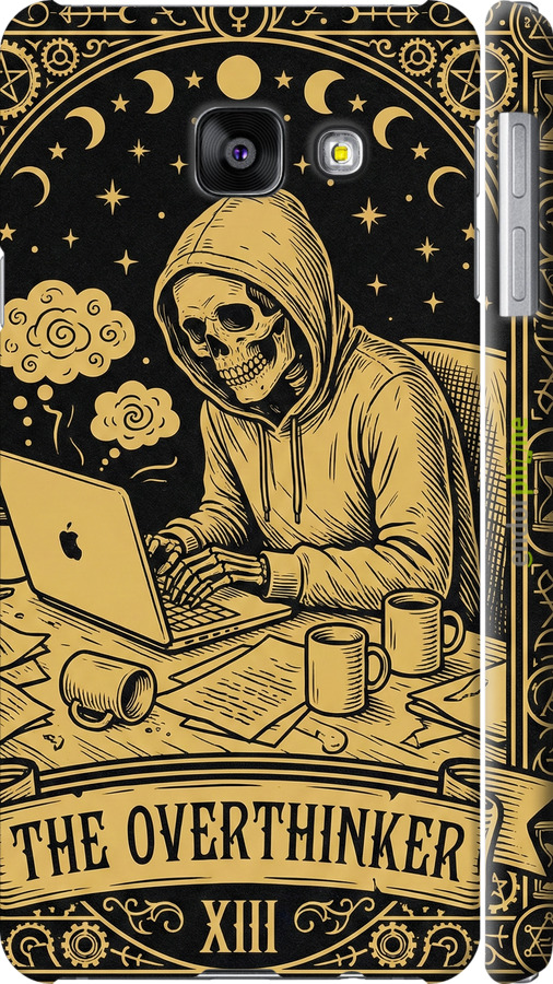 3D пластиковый матовый чехол The Overthinker для Samsung Galaxy A3 (2016) A310F - 6774m-159 изображение 