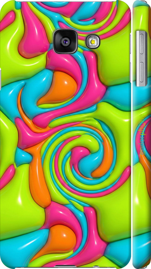 3D пластиковий матовий чехол Y2K Jelly Dream для Samsung Galaxy A3 (2016) A310F - 6780m-159 изображение 