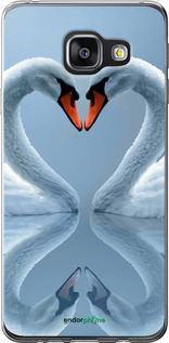 2D пластиковый чехол Лебеди для Samsung Galaxy A3 (2016) A310F - 6007t-159 изображение 
