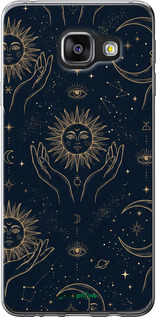 2D пластиковый чехол 'Celestial Harmony: Sun & Moon Gold Mystic Pattern' для Samsung Galaxy A3 (2016) A310F изображение 6