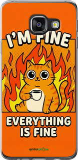 2D пластиковый чехол 'Funny Cat' для Samsung Galaxy A3 (2016) A310F изображение 6