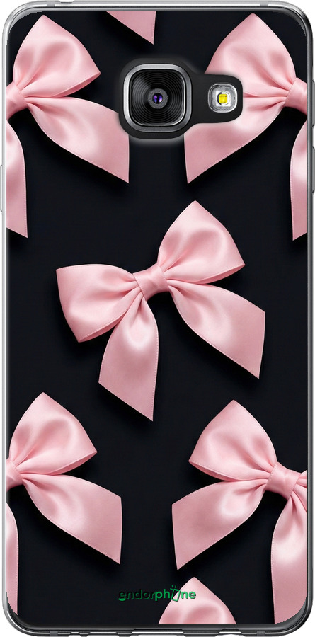 2D пластиковый чехол Coquette Ribbons Dark Coquette для Samsung Galaxy A3 (2016) A310F - 6767t-159 изображение 