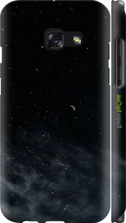 3D пластиковый матовый чехол Ночное небо для Samsung Galaxy A3 (2017) - 6451m-443 изображение 