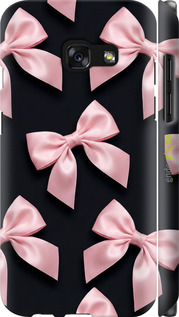 3D пластиковый матовый чехол 'Coquette Ribbons Dark Coquette' для Samsung Galaxy A3 (2017) изображение 4