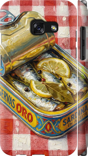 3D пластиковый матовый чехол 'Vintage Sardine Tin Phone' для Samsung Galaxy A3 (2017) изображение 10