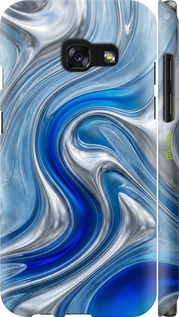 3D пластиковый матовый чехол Liquid Chrome для Samsung Galaxy A3 (2017) - 6781m-443 изображение 