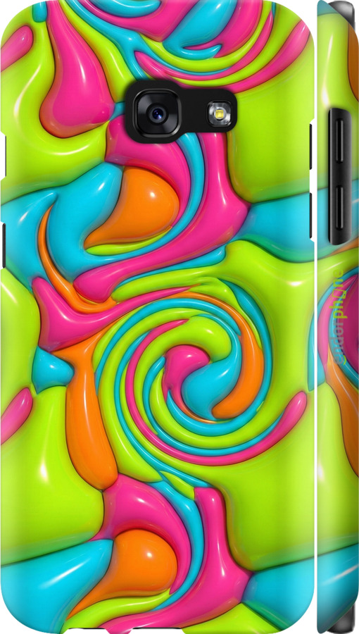 3D пластиковый матовый чехол Y2K Jelly Dream для Samsung Galaxy A3 (2017) - 6780m-443 изображение 