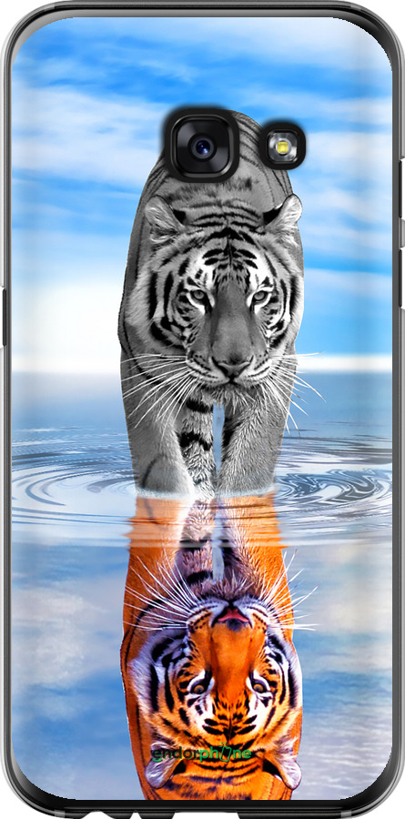 2D пластиковый чехол Тигр для Samsung Galaxy A3 (2017) - 6016t-443 изображение 