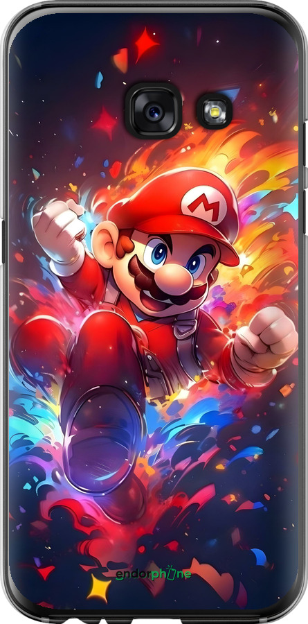 2D пластиковый чехол Супер Марио для Samsung Galaxy A3 (2017) - 6342t-443 изображение 