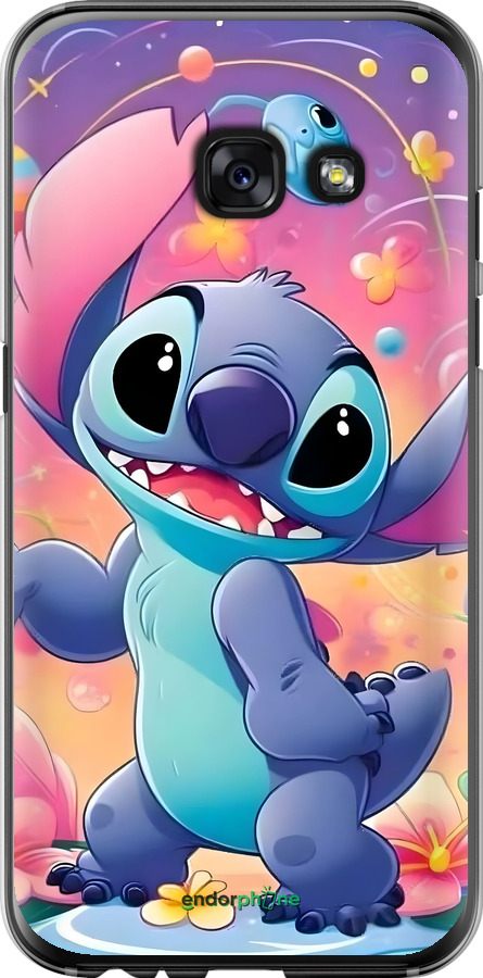 Силиконовый чехол Стич 2 для Samsung Galaxy A3 (2017) - 6371u-443 изображение 
