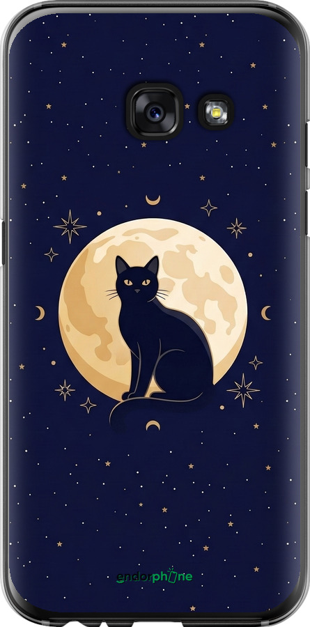 2D пластиковый чехол Cute Cat Celestial/Witchy для Samsung Galaxy A3 (2017) - 6787t-443 изображение 