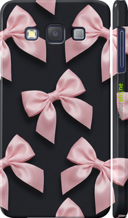 3D пластиковый матовый чехол Coquette Ribbons Dark Coquette для Samsung Galaxy A3 A300H - 6767m-72 изображение 