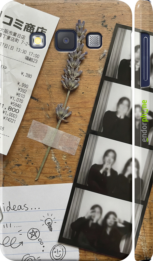 3D пластиковий матовий чехол Aesthetic Scrapbook Collage для Samsung Galaxy A3 A300H - 6773m-72 изображение 