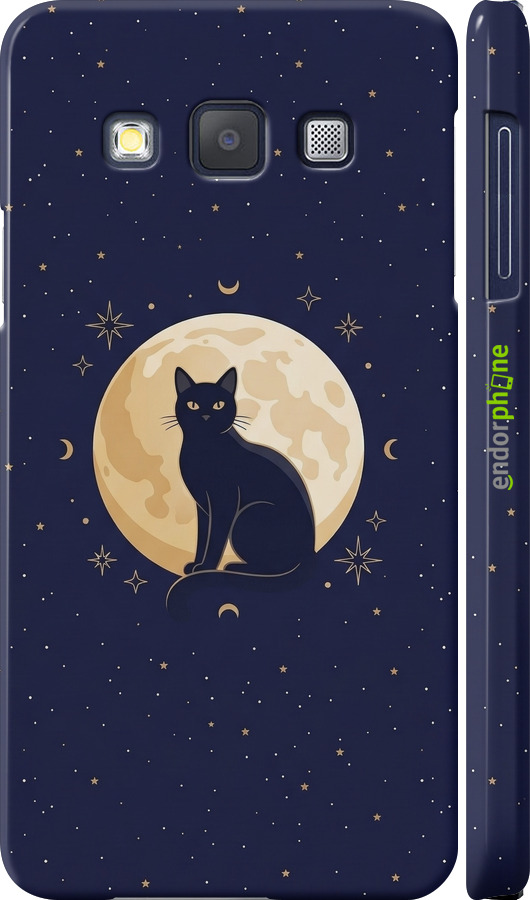 3D пластиковый матовый чехол Cute Cat Celestial/Witchy для Samsung Galaxy A3 A300H - 6787m-72 изображение 