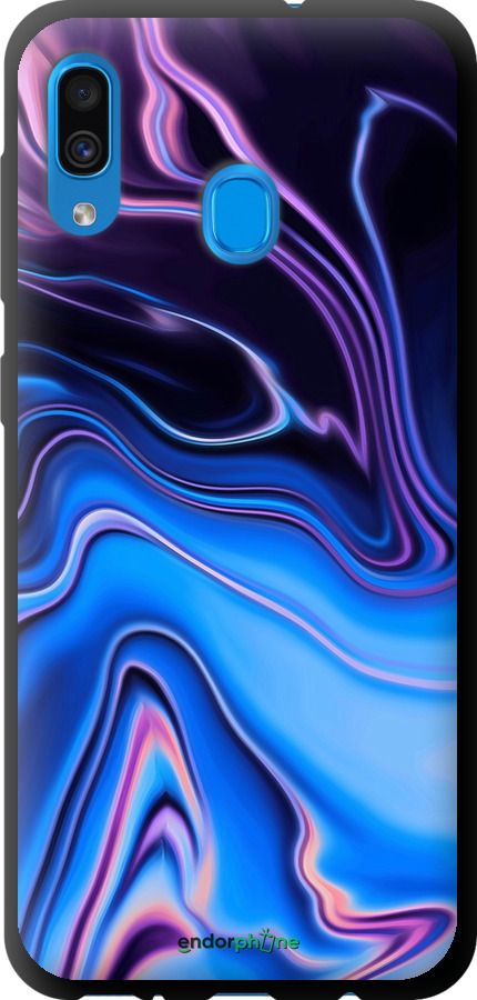 TPU чехол Узор воды для Samsung Galaxy A20 2019 A205F - 4491b-1761 изображение 
