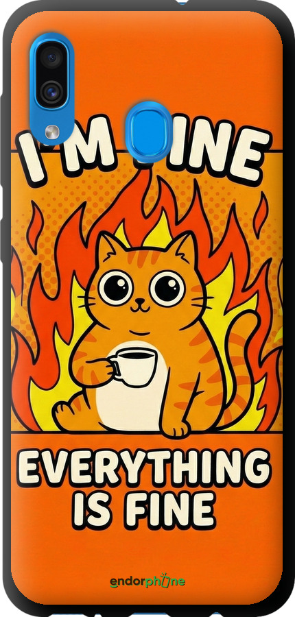 TPU чехол Funny Cat для Samsung Galaxy A20 2019 A205F - 6786b-1761 изображение 