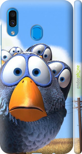 3D пластиковый матовый чехол Angry Birds для Samsung Galaxy A30 2019 A305F - 6008m-1670 изображение 