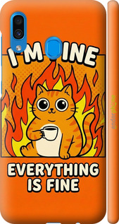 3D пластиковый матовый чехол 'Funny Cat' для Samsung Galaxy A30 2019 A305F изображение 5