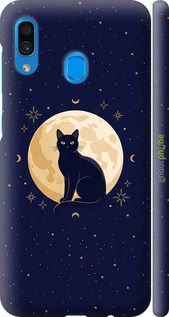 3D пластиковый матовый чехол 'Cute Cat Celestial/Witchy' для Samsung Galaxy A30 2019 A305F изображение 3