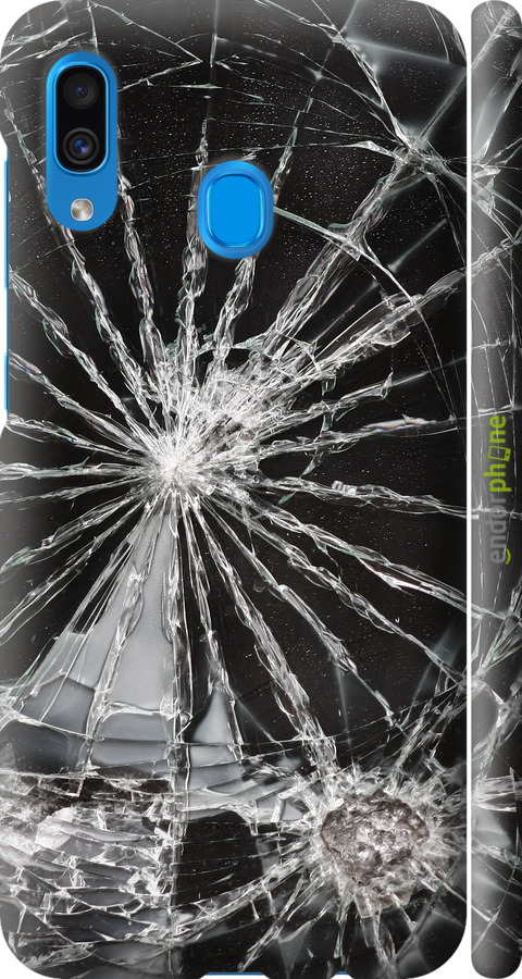 3D пластиковый матовый чехол Glass для Samsung Galaxy A20 2019 A205F - 6608m-1761 изображение 