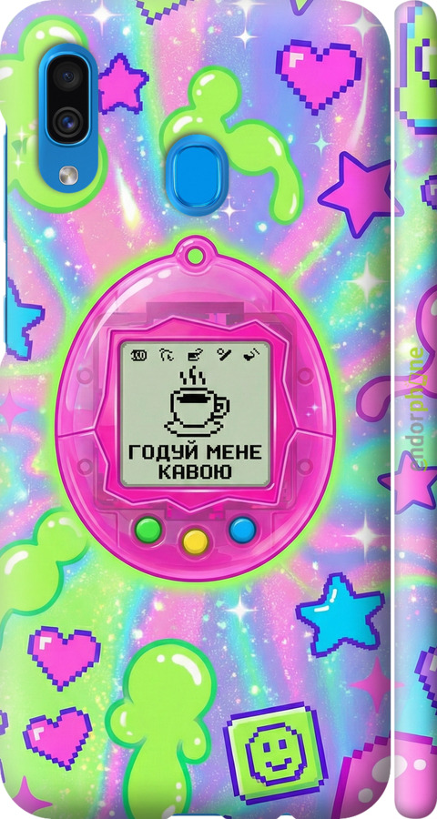 3D пластиковий матовий чехол Y2K Aesthetic Retro Pet: Годуй мене кавою для Samsung Galaxy A30 2019 A305F - 6784m-1670 изображение 