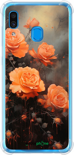 Силикон с усиленными углами чехол Оранжевые розы для Samsung Galaxy A30 2019 A305F - 5944sp-1670 изображение 