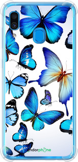 Силикон с усиленными углами чехол Бабочки для Samsung Galaxy A30 2019 A305F - 6023sp-1670 изображение 