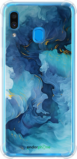 Силикон с усиленными углами чехол Акварель для Samsung Galaxy A30 2019 A305F - 6320sp-1670 изображение 