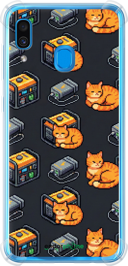 Силикон с усиленными углами чехол Autonomous Zone для Samsung Galaxy A30 2019 A305F - 6771sp-1670 изображение 