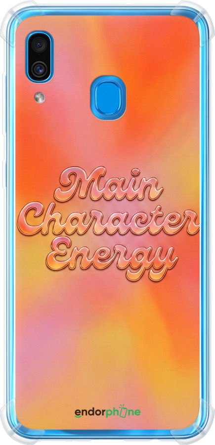 Силикон с усиленными углами чехол Aura Gradient Main Character Energy Aesthetic Y2K для Samsung Galaxy A20 2019 A205F - 6783sp-1761 изображение 