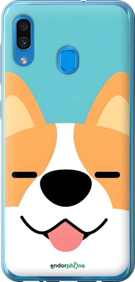 2D пластиковый чехол Корги для Samsung Galaxy A30 2019 A305F - 6280t-1670 изображение 