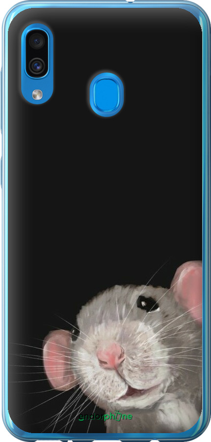 Силиконовый чехол The Peeking Rat для Samsung Galaxy A20 2019 A205F - 6442u-1761 изображение 