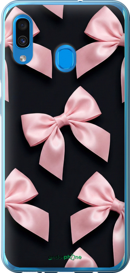2D пластиковый чехол Coquette Ribbons Dark Coquette для Samsung Galaxy A30 2019 A305F - 6767t-1670 изображение 