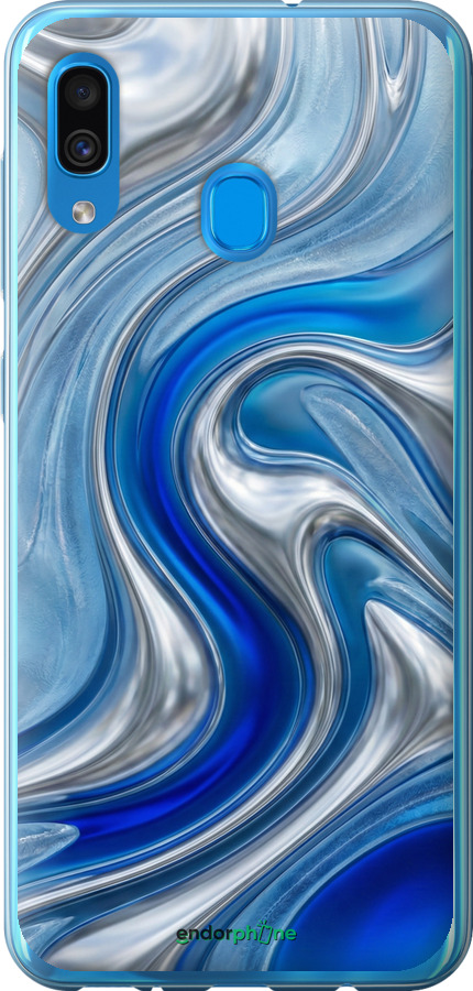 2D пластиковый чехол Liquid Chrome для Samsung Galaxy A30 2019 A305F - 6781t-1670 изображение 