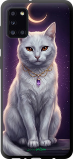 TPU чехол Mystic White Cat Gothic Dark Purple Gold для Samsung Galaxy A31 A315F - 6805b-1908 изображение 
