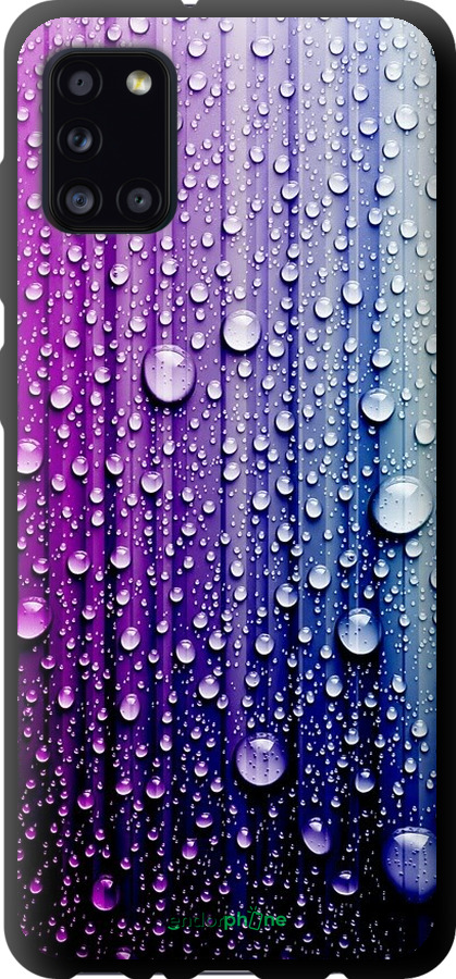 

TPU чорний чохол "Краплини води" для Samsung Galaxy A31 A315F, Синій