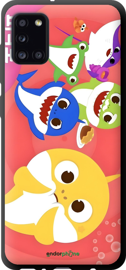 TPU чехол Бейби Шаркс для Samsung Galaxy A31 A315F - 6305b-1908 изображение 